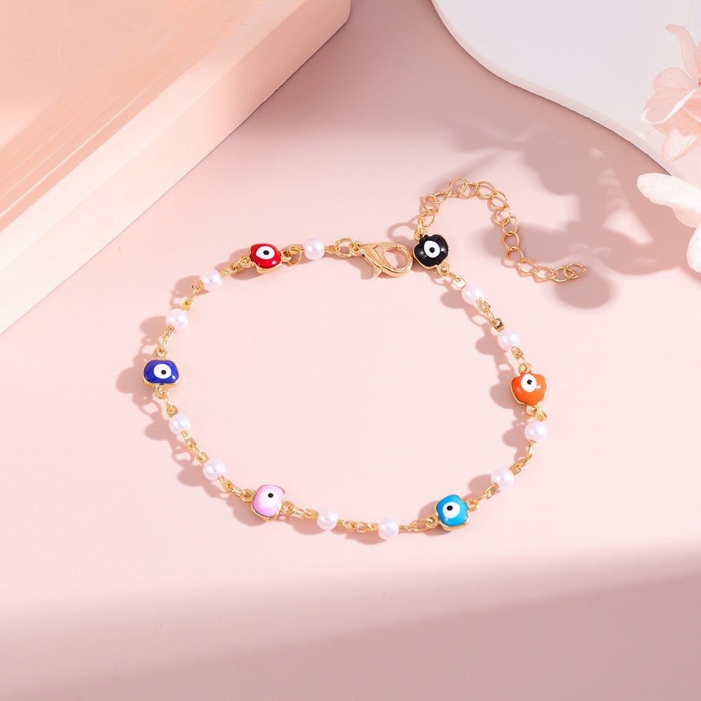 Colorful Charm Ankle Bracelet Acalora