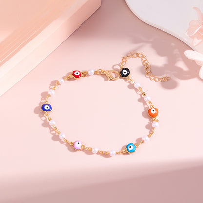 Colorful Charm Ankle Bracelet Acalora