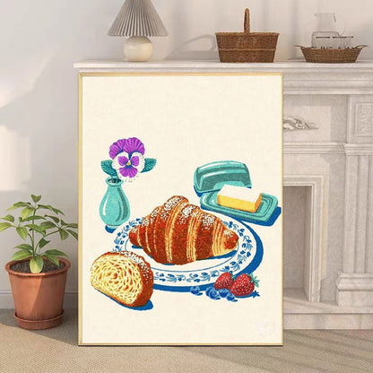 Retro-Inspired Still Life Canvas Art Print