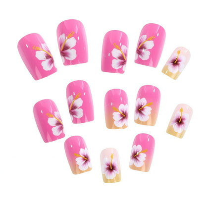 Floral Artificial Nails Acalora