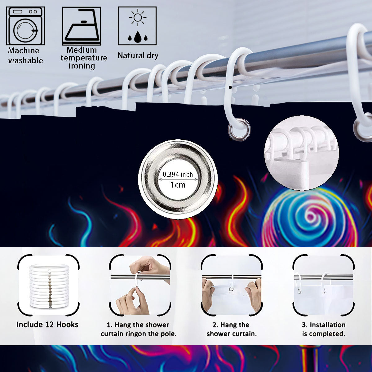 Digital Dragonfly-Themed Bathroom Set
