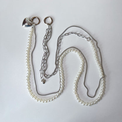 Elegant Mixed Material Necklace Acalora