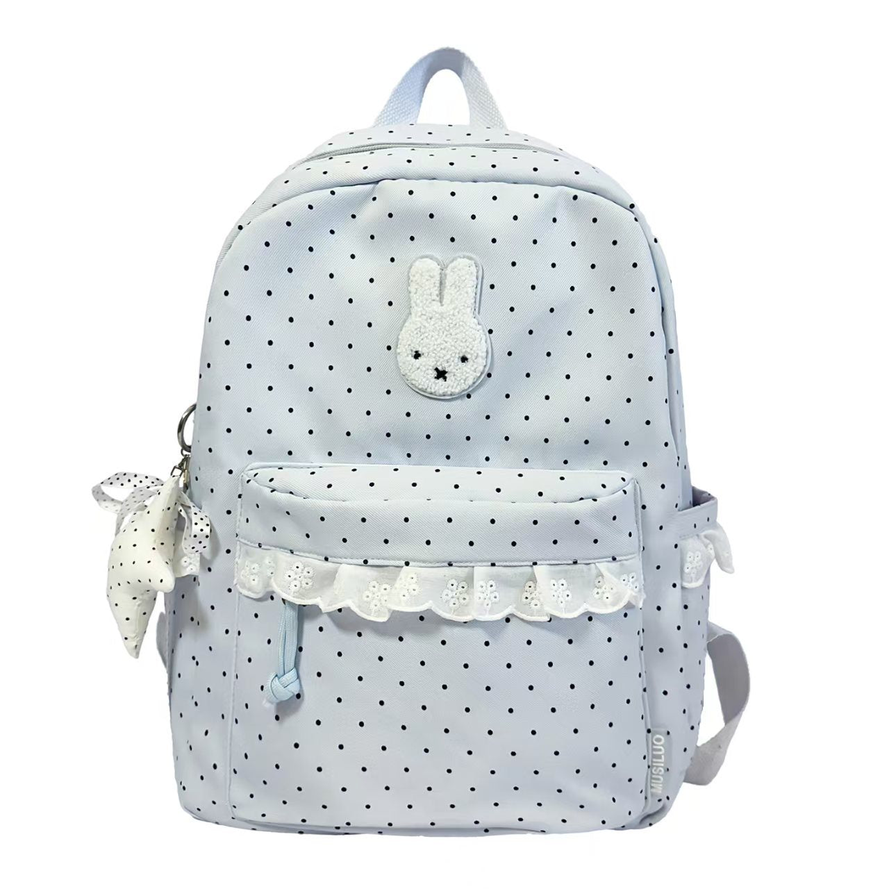 Charming Polka Dot Backpack Bowlift