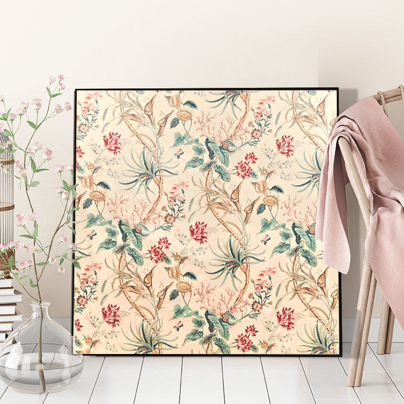 Floral Themed Canvas Wall Decoration