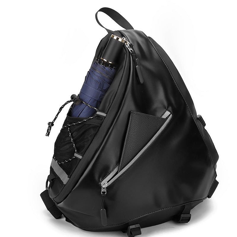 Unique Triangular Design Sling Backpack Acalora
