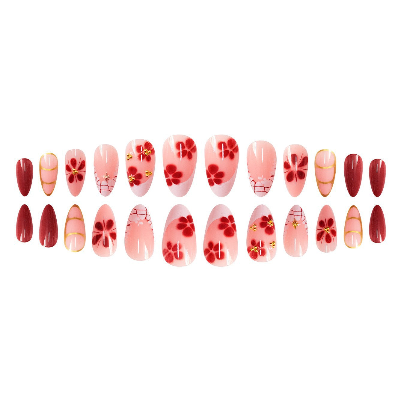 Artistic Elegant Press-On Nails Acalora