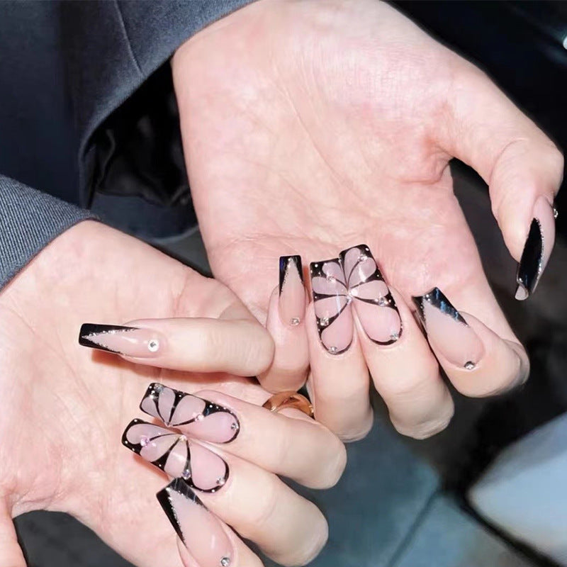 Artistic Butterfly Press-On Nail Tips Acalora