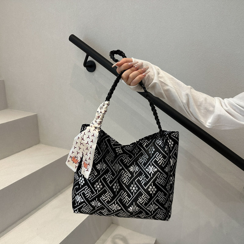 Elegant Patterned Tote Bag Acalora