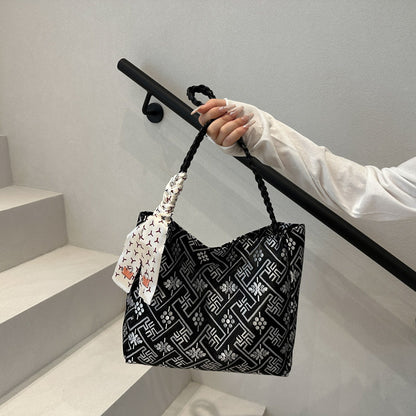 Elegant Patterned Tote Bag Acalora
