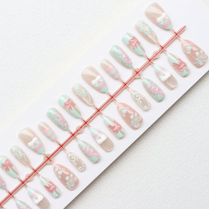 Themed Press-On Nail Art Set Acalora