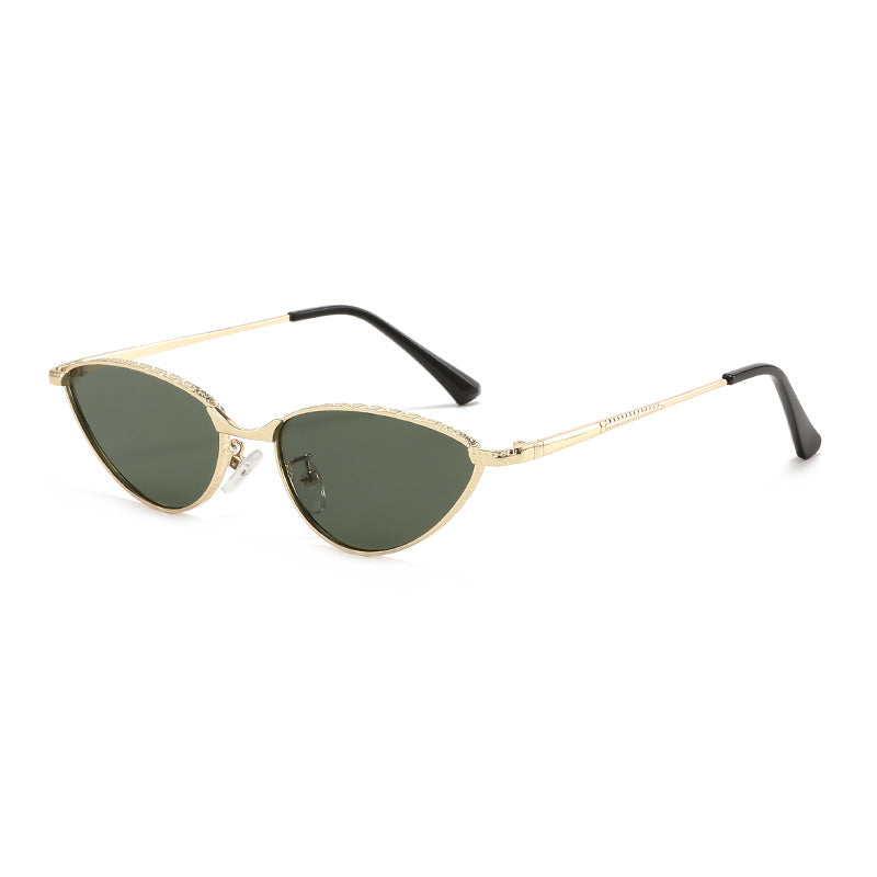 Women's Cat-Eye sunglasses with rhinestone-studded frame and protective lenses Karnz