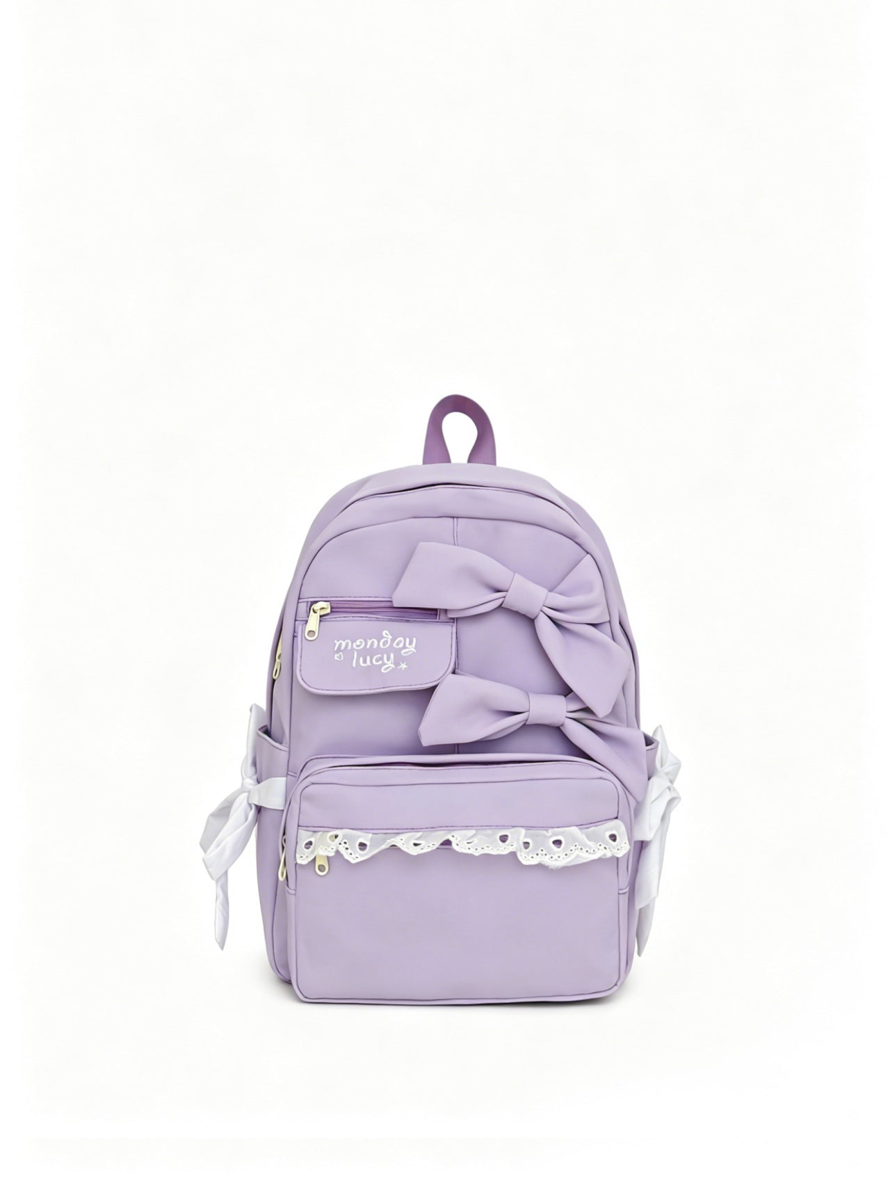Cute Bow-Accent School Backpack Kalsten