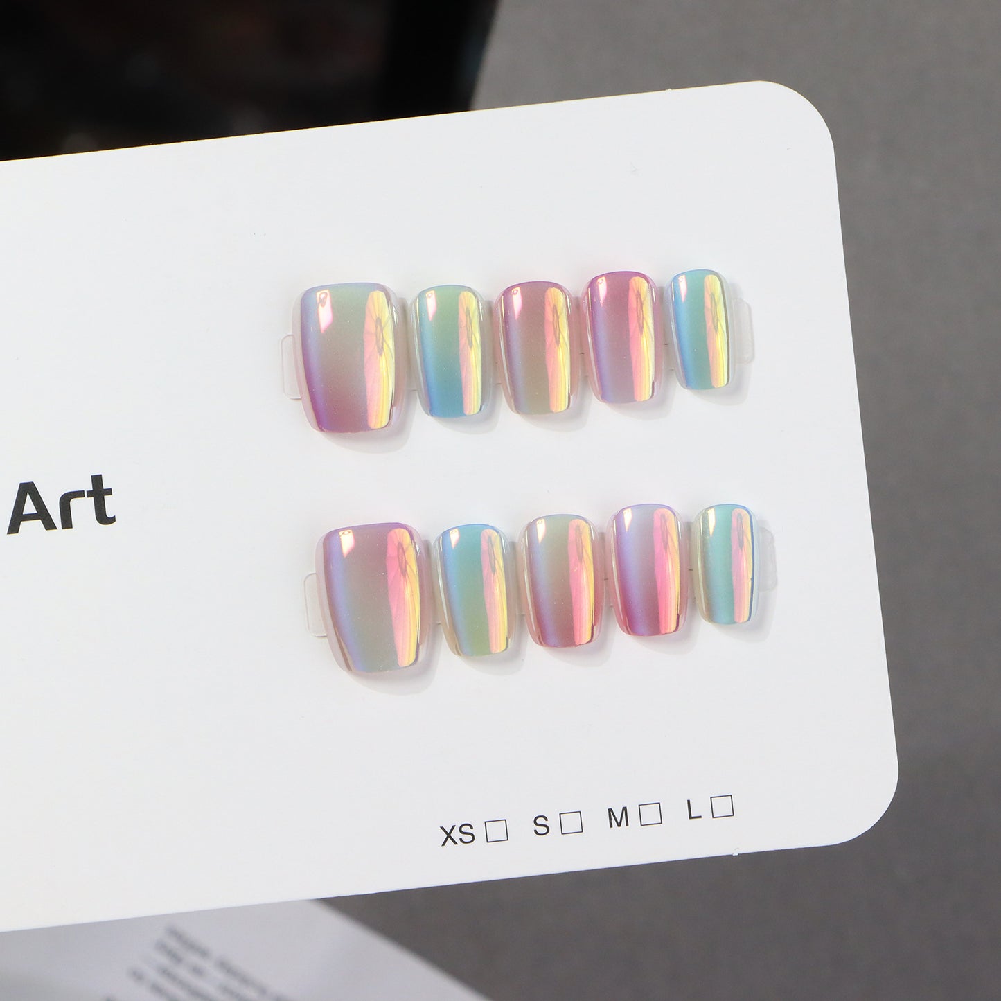 Premium Holographic Press-On Nail Set Acalora