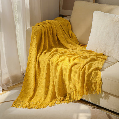 Unisex Cozy Textured Throw Blanket