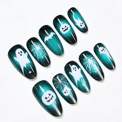 Halloween-Themed Press-On Nail Art Set Acalora