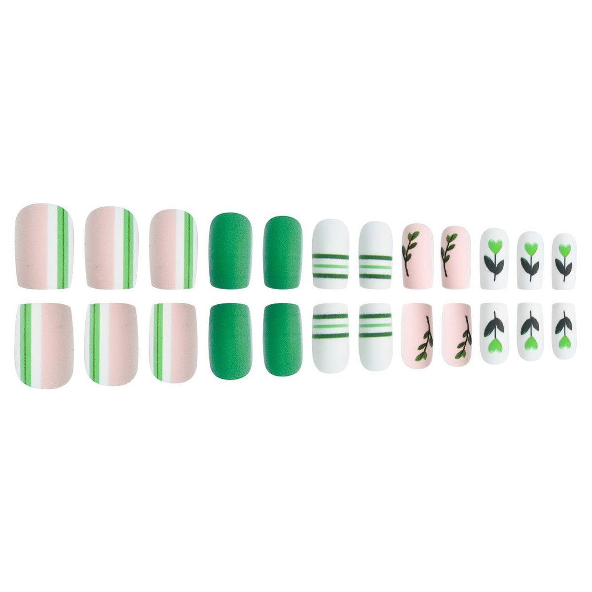 Artistic Botanical Press-On Nail Art Set Acalora