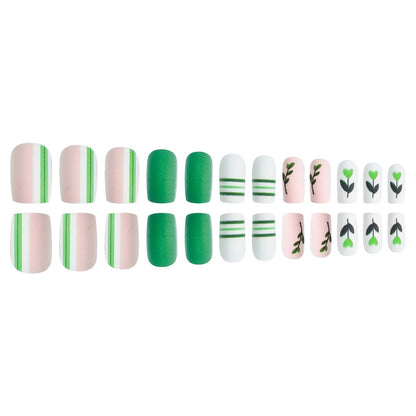 Artistic Botanical Press-On Nail Art Set Acalora