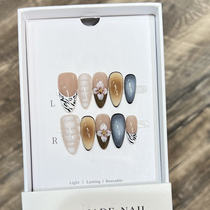 Reusable Press-On Nail Set Acalora