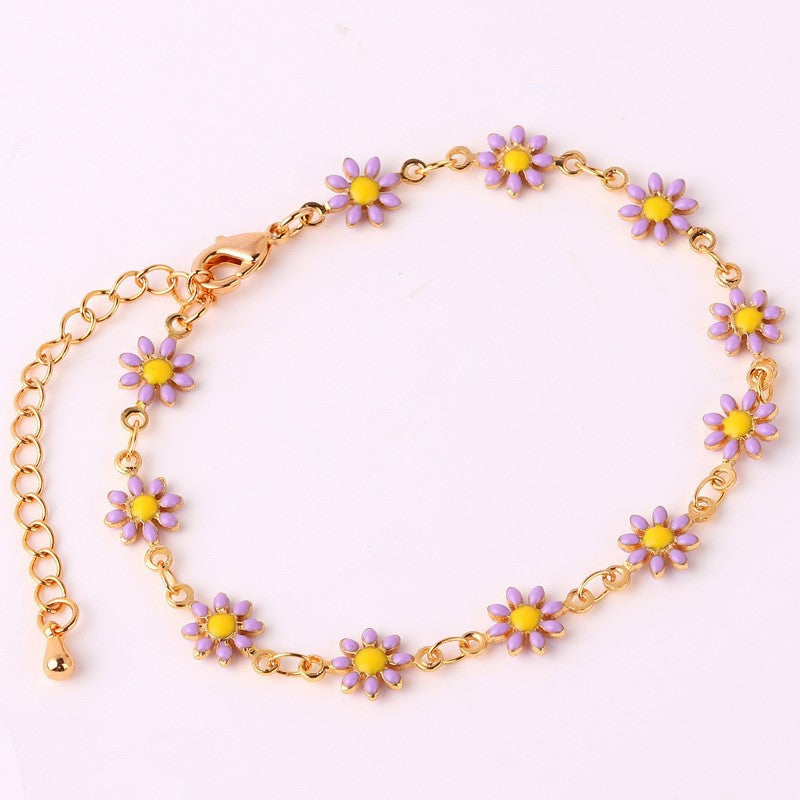 Floral Daisy Chain Necklace Acalora