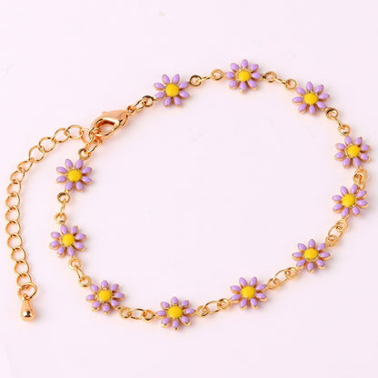 Floral Daisy Chain Necklace Acalora