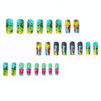 3D Artistic Floral Nail Art Acalora