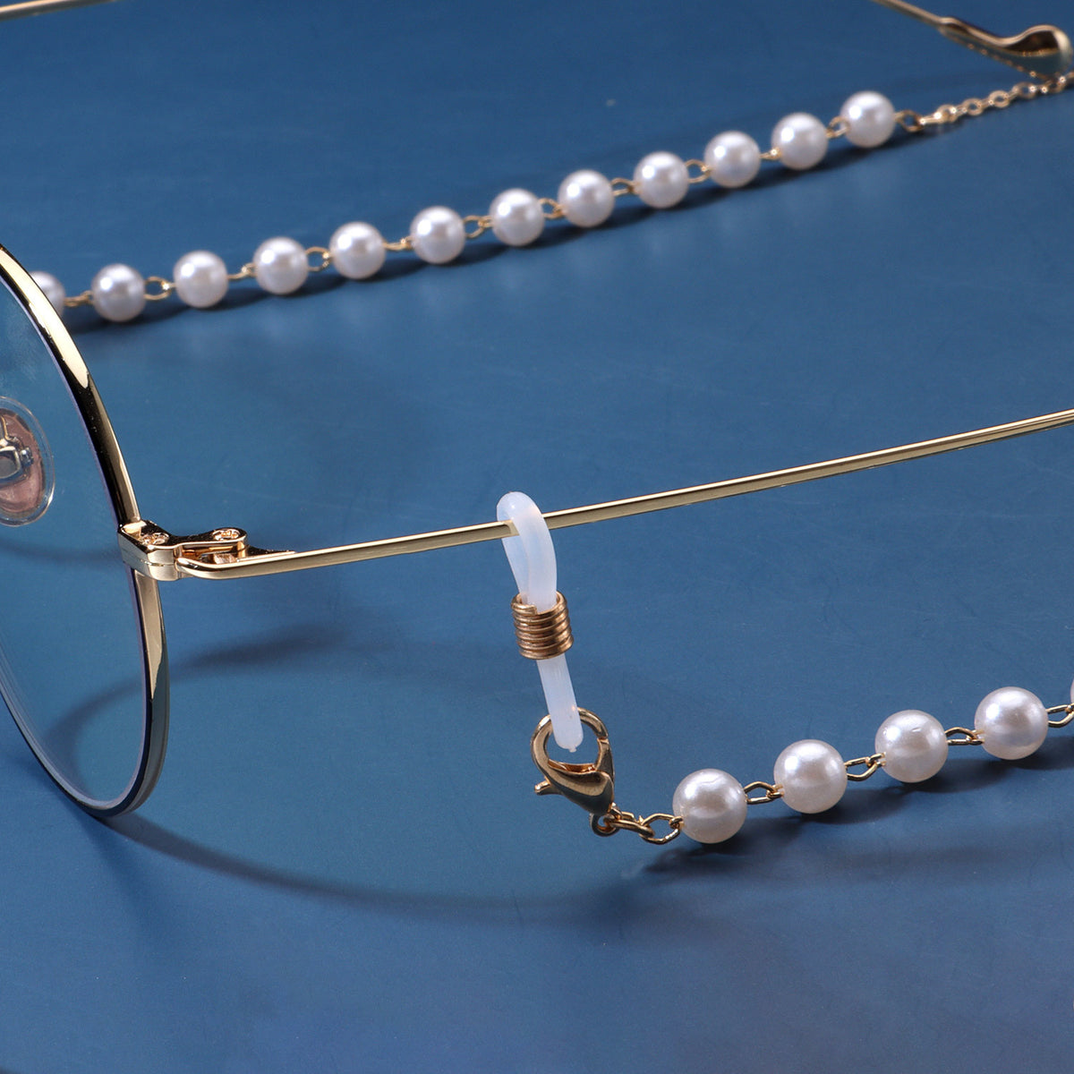 Crystal-Accented Eyewear Chain Acalora