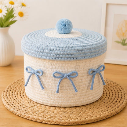 Decorative Knitted Storage Container Acalora