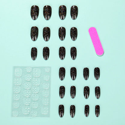 Glamorous artificial nails with glitter Acalora