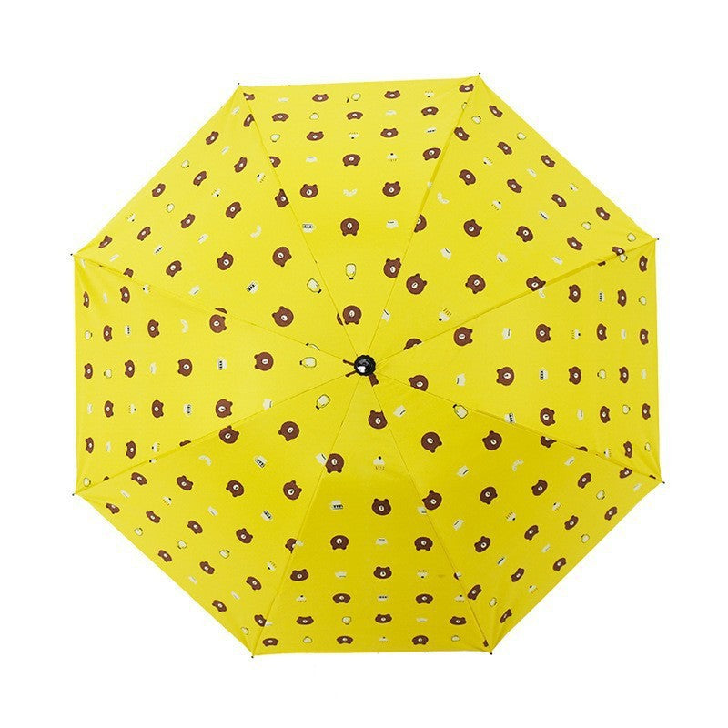 Women's creative folding umbrella with animal motif Bowlift