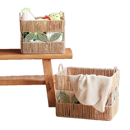 Decorative Storage Basket Made of Natural Material Acalora