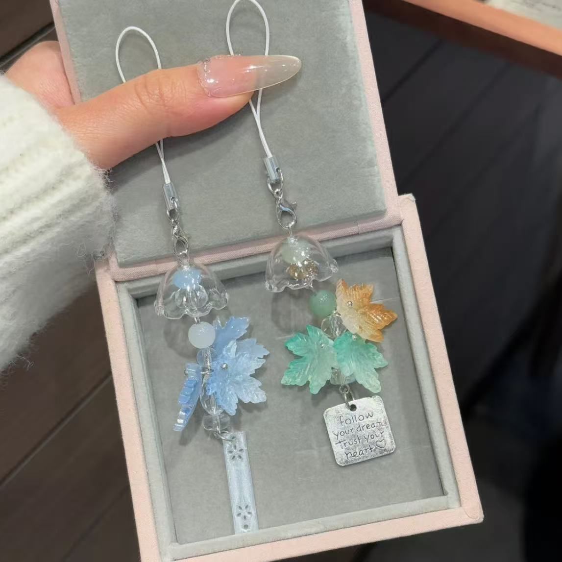 Inspirational Flower Pendant Charm Acalora