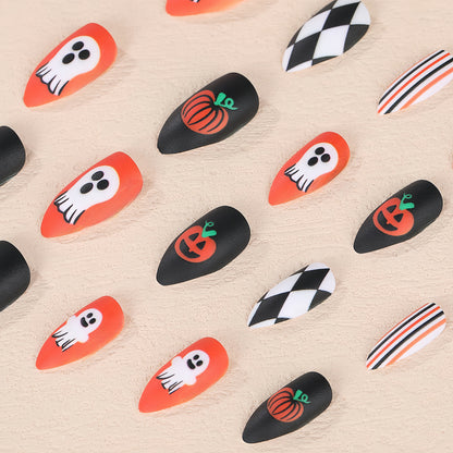 Halloween Theme Artificial Nails Acalora