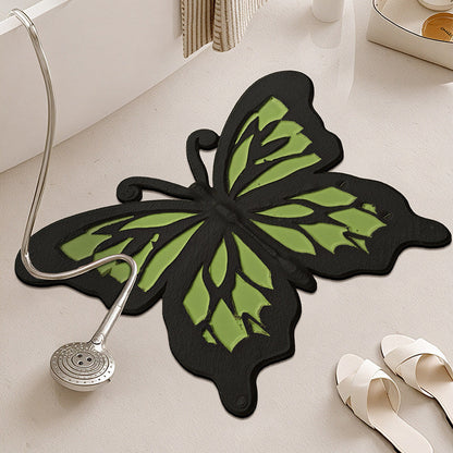 Butterfly Shaped Bathroom Rug