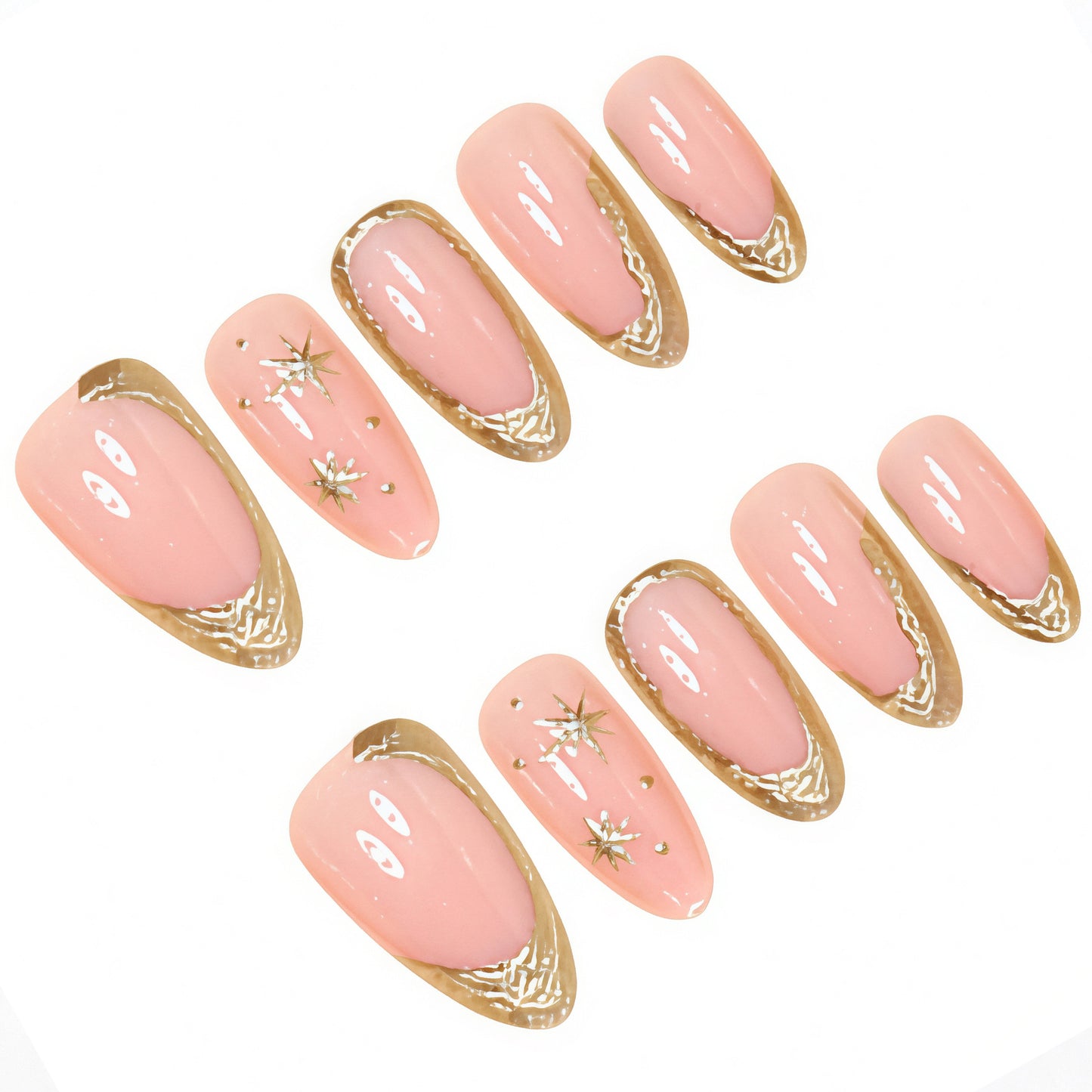 Elegant Gold Foil Accent Nail Art Kit Acalora