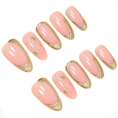 Elegant Gold Foil Accent Nail Art Kit Acalora