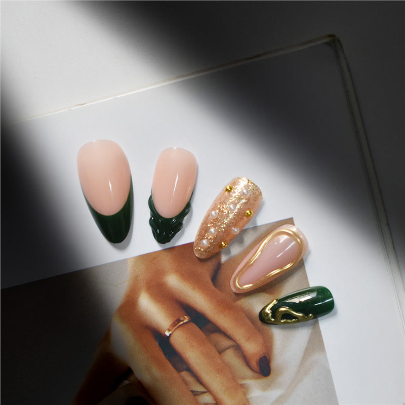 Glamorous Decorative Press-On Nail Art Acalora