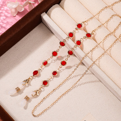 Artistic Beaded Eyewear Chain Acalora