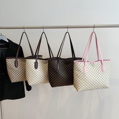 Elegant Geometric Pattern Tote Bag Acalora