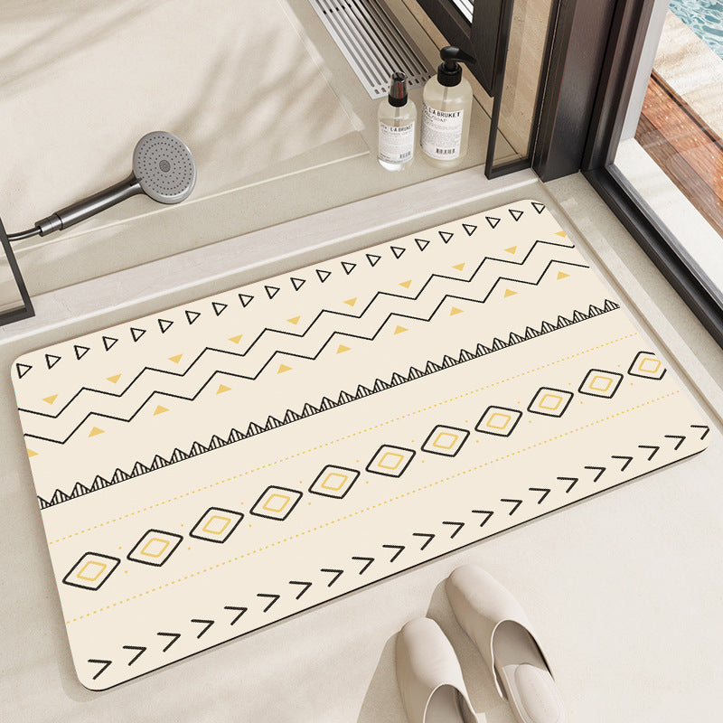 Artistic Cat-Themed Bath Mat Acalora