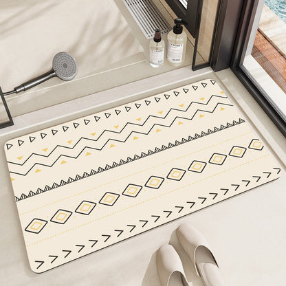 Artistic Cat-Themed Bath Mat Acalora