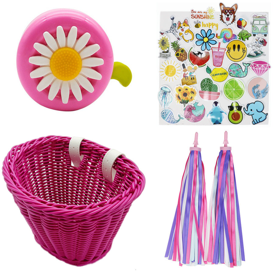 Decorative Woven Bike Basket Acalora