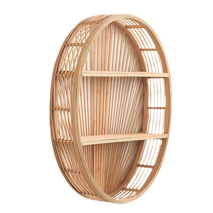 Wall shelf made of natural rattan Acalora