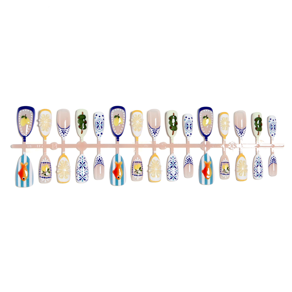 Creative nail art set with floral and animal designs Acalora