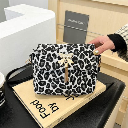 Chic Leopard Print Crossbody Bag Acalora