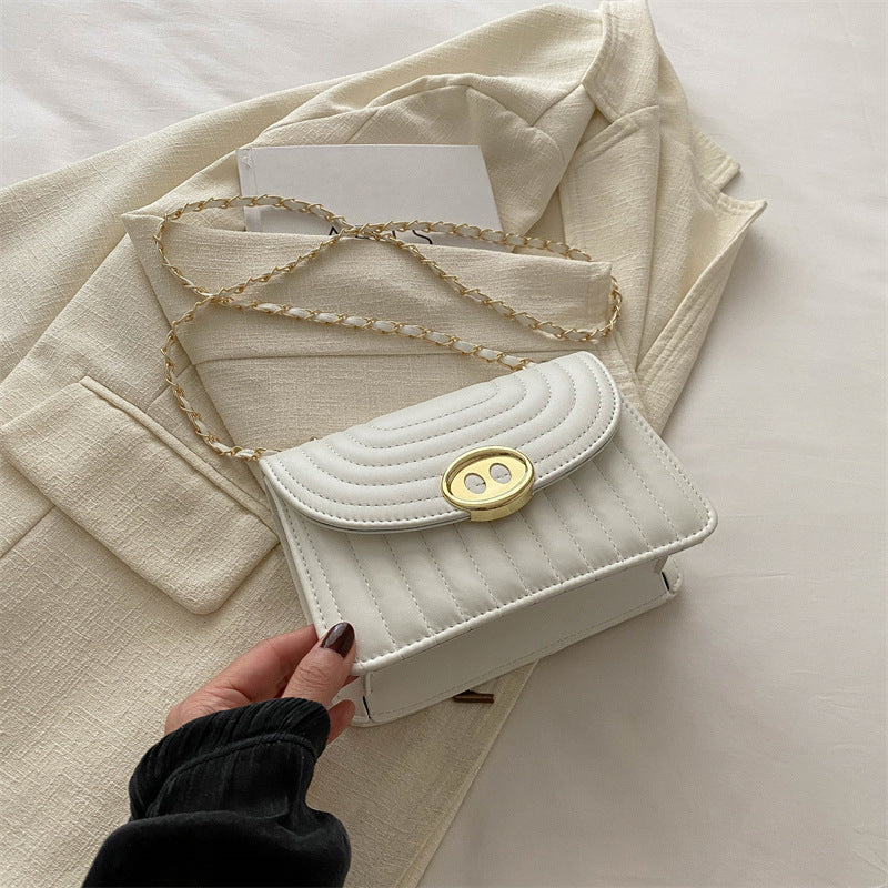 Quilted Chain Link Crossbody Handbag Acalora