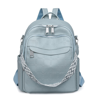 Versatile Textured Backpack with Multiple Compartts Acalora