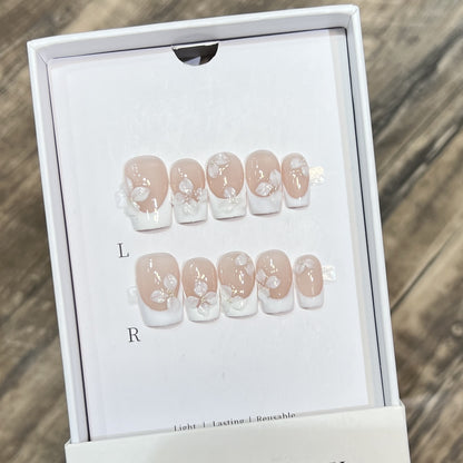 Floral Design Press-On Nail Art Kit Acalora