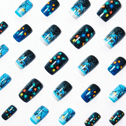 Seasonal Winter Wonderland Nail Art Acalora