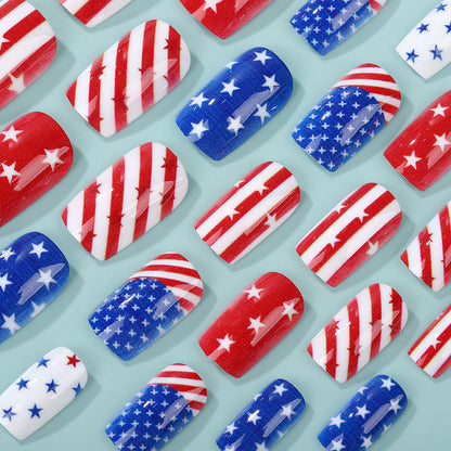 Artificial nails with national design Acalora
