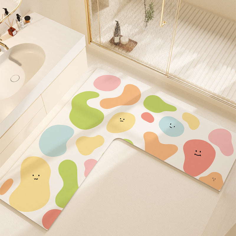 Non-Slip Colorful Bathroom Mat